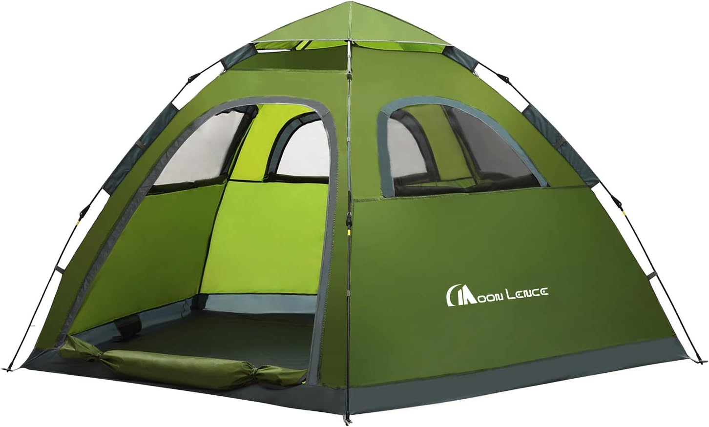 Moon Lence Instant Pop Up Tent Family Camping Tent 4-5 Person Portable Tent Automatic Tent Waterproof Windproof for Camping Hiking Mountaineering