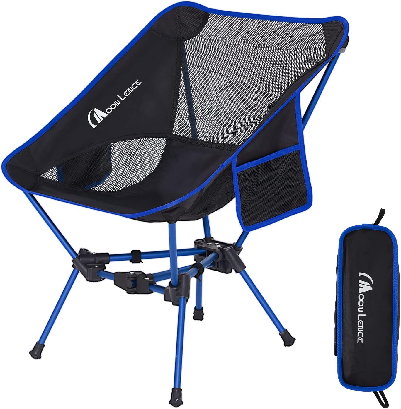 MOON LENCE Portable Camping Chair Backpacking Chair - The 4th Generation Ultralight Folding Chair - Compact, Lightweight Foldable Chairs for Hiking Mountaineering Beach