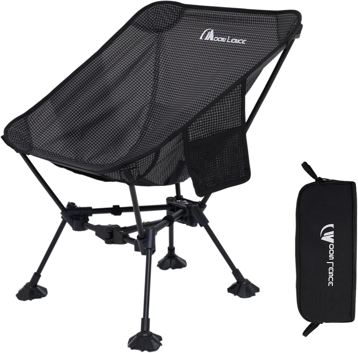 MOON LENCE Portable Camping Chair Backpacking Chair - The 4th Generation Ultralight Folding Chair - Compact, Lightweight Foldable Chairs for Hiking Mountaineering Beach